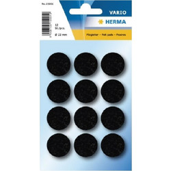 Αυτοκόλλητα Herma home 15001 Protectiv feltpads black 22 mm