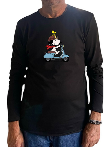Bigbong Long Sleeve Tee Snoopy A1-09-MM-BLK