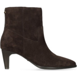 Mexx Vera Tate Γυναικεία Μποτάκια Αστραγάλου Suede Καφέ με Λεπτό Χαμηλό Τακούνι MI001701263W-01
