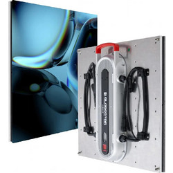 GLOBOSTAR FLOORWALL Διαδραστική Οθόνη Πατώματος Video Wall P2.97 Καμπίνα 50x50cm LED 200W 3840Hz 28224 Dots 4500cd/m Nits AC 220-240V Εξωτερικού Χώρου IP65