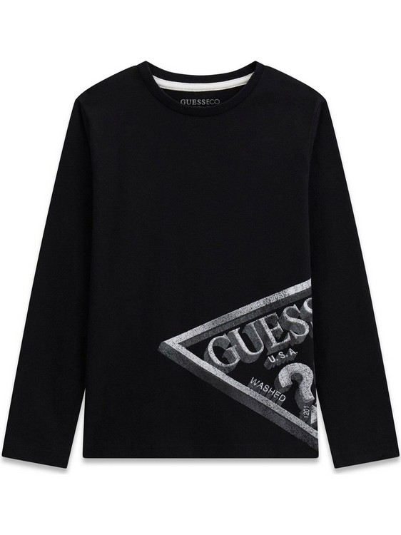 Guess Παιδικό T-Shirt Μακρυμάνικο Μαύρο L6YI12K3727-JBLK