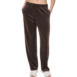 DKNY Γυναικείο Παντελόνι Φόρμας Velour Καφέ Σκούρο DP6P3921