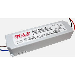 MPL GPV-100-12 Τροφοδοτικό LED IP67 100 W - 12 V DC 8.3 A & TUV/EN55015