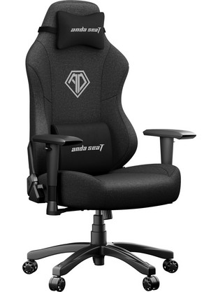 Anda Seat Phantom 3 Large Καρέκλα Gaming Υφασμάτινη με Ρυθμιζόμενα Μπράτσα Μαύρη