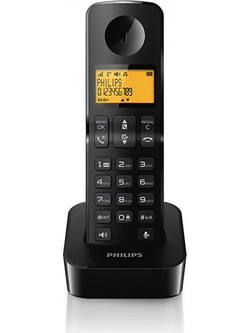 Philips D2601B-34 Ασύρματο Τηλέφωνο Μαύρο