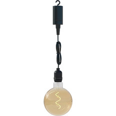 Κρεμαστό Φωτιστικό Μπαταρίας Calex Terlizzi E27 G125 2200K IP44 Black 4301002600