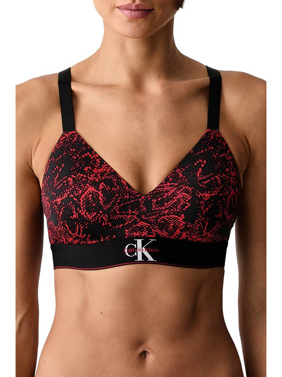 Calvin Klein Bralette με Ελαφριά Ενίσχυση Μαύρο LV00QF8877-4OS