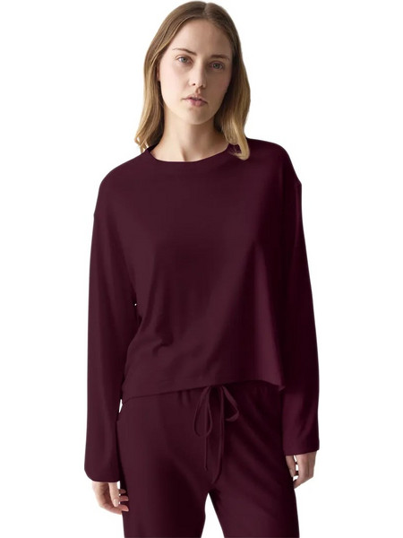 Triumph Cozy Comfort X 01 Γυναικεία Μπλούζα Πιτζάμας Κόκκινη