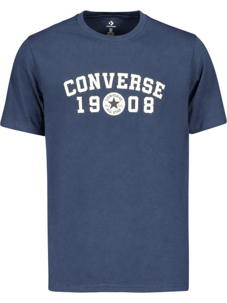 Converse - Ανδρικό T-Shirt Standard Fit CVM6T547-410 Μπλε