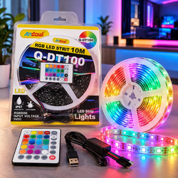 Andowl Λεντοταινία LED ταινία RGB 10m με τηλεχειριστήριο Q-DT100 - LED strip lights