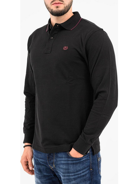 Ascot Ανδρική Μπλούζα Polo Μακρυμάνικη Μαύρη 15487307-92