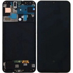 Αυθεντική Οθόνη Samsung A50 A505 Black (Samsung Service Pack GH82-19204A)