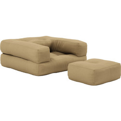 Πολυθρόνα-Κρεβάτι Futon MINI CUBE - Karup - 758 Wheat Beige