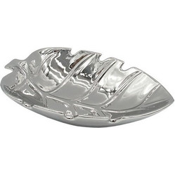 ΚΕΡΑΜΙΚΗ ΠΙΑΤΕΛΑ ΑΣΗΜΙ ΦΥΛΛΟ ΜΟΝΣΤΕΡΑ - 28x18x6cm 8/KΙΒ