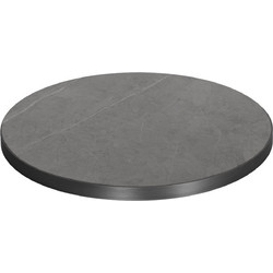ΕΠΙΦΑΝΕΙΑ ΤΡΑΠΕΖΙΟΥ SINTERED STONE GREY MARBLE ΠΛΑΙΣΙΟ ALU ΓΚΡΙ Φ70εκ