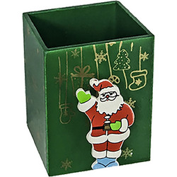 Μολυβοθήκη Χριστουγέννων 4 Σχέδια 8x7x5.5cm Xmasfest 1131893 93-1873