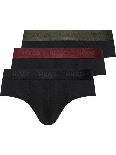 Hugo Boss Ανδρικά Σλιπ Βαμβακερά Μαύρα 3Pack 50532570-018