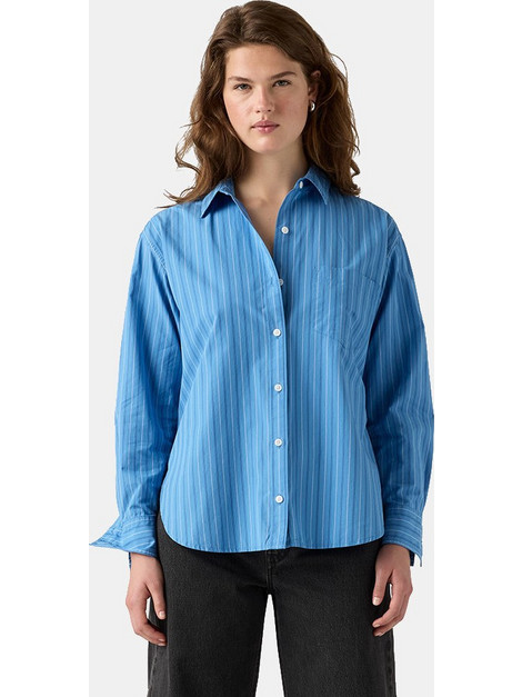 Levi's Harlie Boyfriend Γυναικείο Πουκάμισο Ριγέ Μπλε 001HM-0029