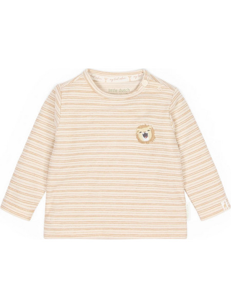LITTLE DUTCH. Βρεφικό Μπλουζάκι μακρυμάνικο Little Safari Stripe - 6-9 μηνών