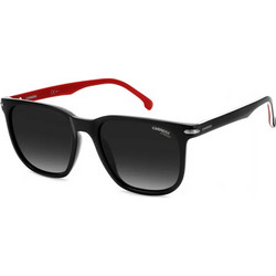 Carrera CA300S Ανδρικά Γυαλιά Ηλίου Τετράγωνα Κοκάλινα Μαύρα Κόκκινα με Μαύρο Φακό