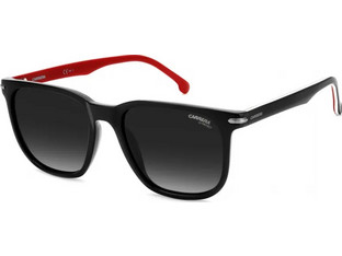 Carrera CA300S Ανδρικά Γυαλιά Ηλίου Τετράγωνα Κοκάλινα Μαύρα Κόκκινα με Μαύρο Φακό