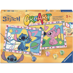 Ζωγραφίζω Με Αριθμούς Disney: Creart - Stitch & Angel 12023239 Multi Ravensburger