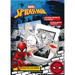 Βιβλίο Ζωγραφικής με 80 Αυτοκόλλητα Spiderman 31x23cm Spiderman