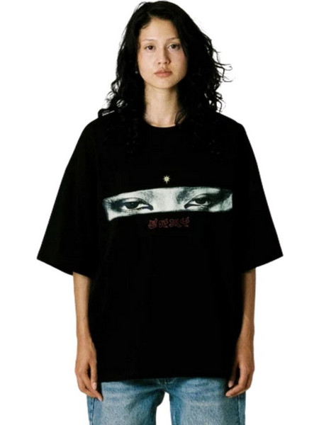 GRIMEY T-Shirts HANs ISLAND BOXY TEE - BLACK