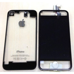 iPhone 4S Full Kit LCD + Touch Screen + Frame Assembly + Home Button & Back Cover ΔΙΑΦΑΝΟ ΜΑΥΡΟ