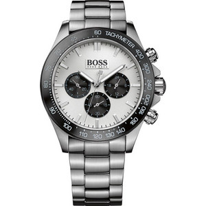 Hugo Boss Ikon Ανδρικό Ρολόι Χρονογράφος με Ασημί Μεταλλικό Μπρασελέ 1512964
