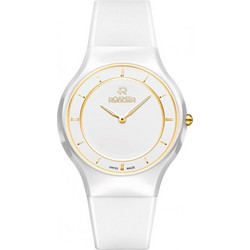 Roamer Ceraline Passion Γυναικείο Ρολόι με Λευκό Καουτσούκ Λουράκι 683830482506