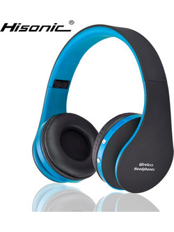 Hisonic Sun 8252 Ενσύρματα & Ασύρματα Bluetooth Ακουστικά Over Ear Μαύρα