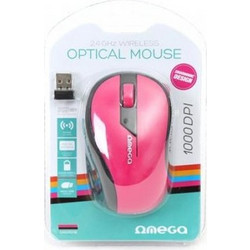 Omega OM0415 Ασύρματο Ποντίκι Pink