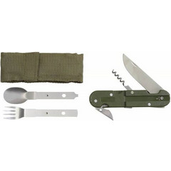 MFH Cutlery Set 3 Parts w/ Pouch