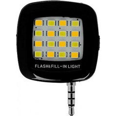 LED LIGHT WITH JACK 3.5 FOR SMART PHONE WITH RECHARGABLE BATTERY PT-238