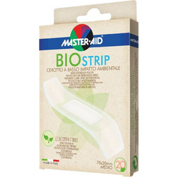 Master Aid Bio Strip Αυτοκόλλητα Επιθέματα 7.8x2cm 20τμχ
