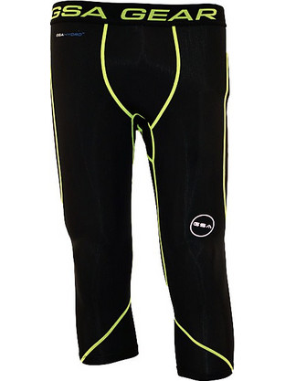 GSA Compression Ανδρικό Κολάν 3/4 Μαύρο/Lime 181608