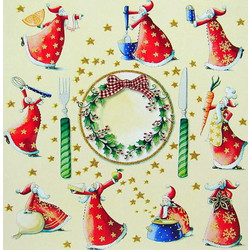 Χαρτοπετσέτες Decoupage 35 x 35 Χριστουγεννιάτικο πάρτυ