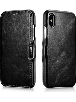 iCarer Vintage Leather Black (iPhone XS Max)