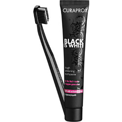 Curaprox Black is White Οδοντόβουρτσα + Οδοντόκρεμα 90ml