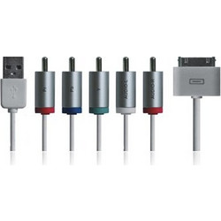 IPHONE USB-A 2.0 TO 30-PIN 3G/3GS/4G/4S/iPad 2 AUDIO-VIDEO TV OUT(HD)+USB-A CABLE VL OEM