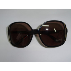 Miu Miu 02MS BIH8C1 Γυναικεία Γυαλιά Ηλίου Oversized Κοκάλινα Μαύρα με Μαύρο Polarized Φακό
