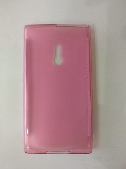 Διαφανες-Pink Soft Crystal TPU Gel Case for Nokia Lumia 800 (ΟΕΜ)