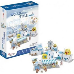 Puzzle CubicFun World Style Ελλάδα 3D 129 Κομμάτια