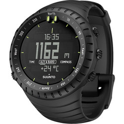 Suunto Core Classic All Black Ψηφιακό Ανδρικό Ρολόι Χρονογράφος με Μαύρο Καουτσούκ Λουράκι SS014279010