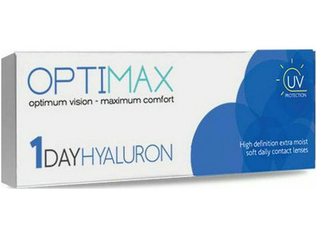 Optimax Hyaluron Ημερήσιοι Φακοί Επαφής Υδρογέλης 30τμχ