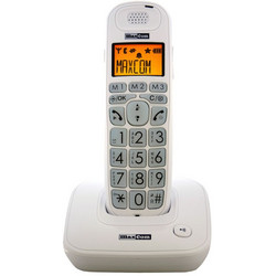 Maxcom MC6800 Ασύρματο Τηλέφωνο με Ανοιχτή Ακρόαση για Ηλικιωμένους Λευκό