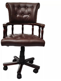 VidaXL Chesterfield Καρέκλα Γραφείου Καφέ 20042