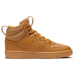 Nike Court Borough Mid 2 Παιδικά Sneakers Μποτάκια Καφέ BQ5442-700