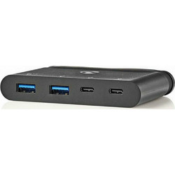 Nedis TCARF230BK USB Hub 3.0 USB-C με 4 Θύρες USB-A / USB-C